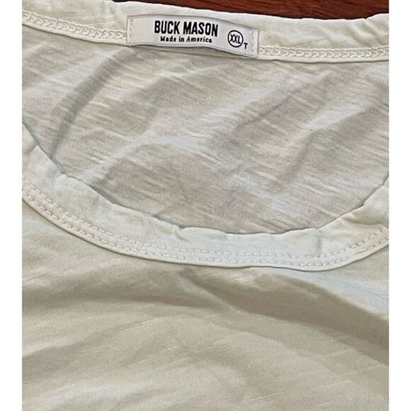 BUCK MASON 6213 BEIGE SHIRT SIZE 2 XL - Picture 3 of 5